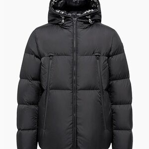 Moncler Black Hooded Puffer Jacket size 2
